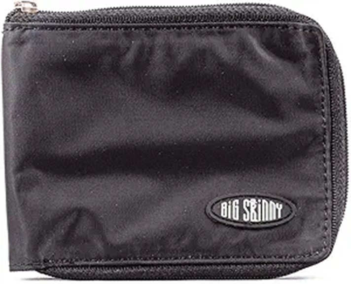 slim 25 card zip wallet