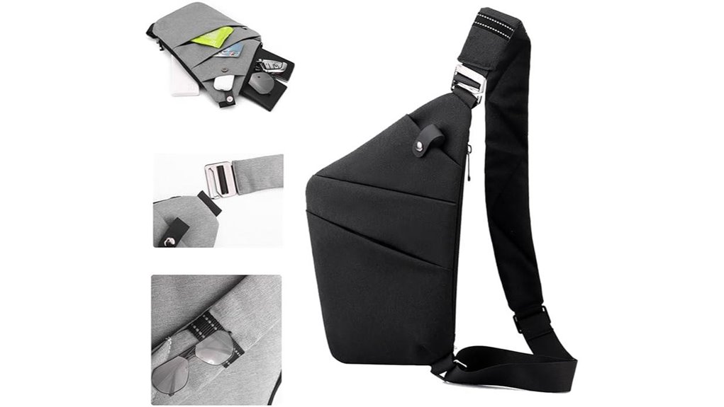 slim anti theft crossbody purse