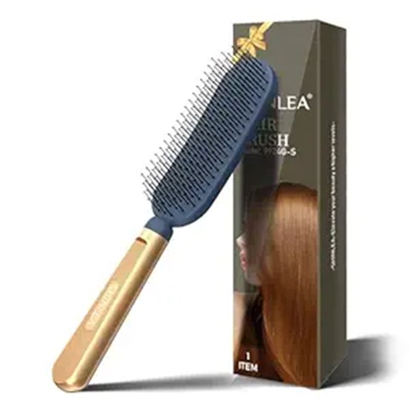 Best Travel Hairbrushes That Protect Fine Hair From Breakage 15 slim gold handle soft brush