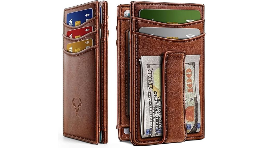 Slim, Secure Money Clip Wallets That Travelers Love 8 slim leather magnetic rfid blocking