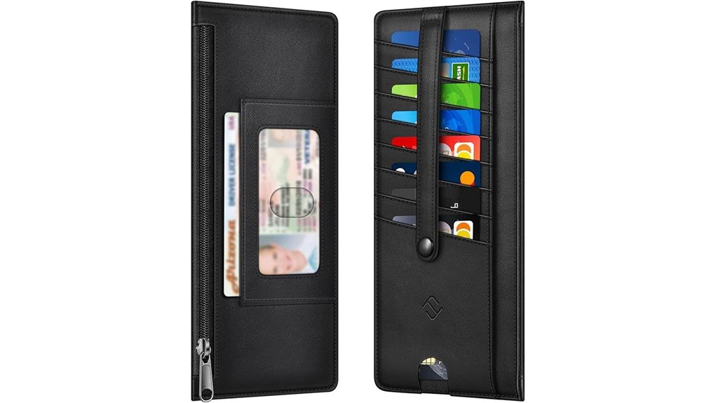 Best RFID Blocking Card (Wallet Insert) That Keeps Cards Safe 3 slim rfid zipper wallet