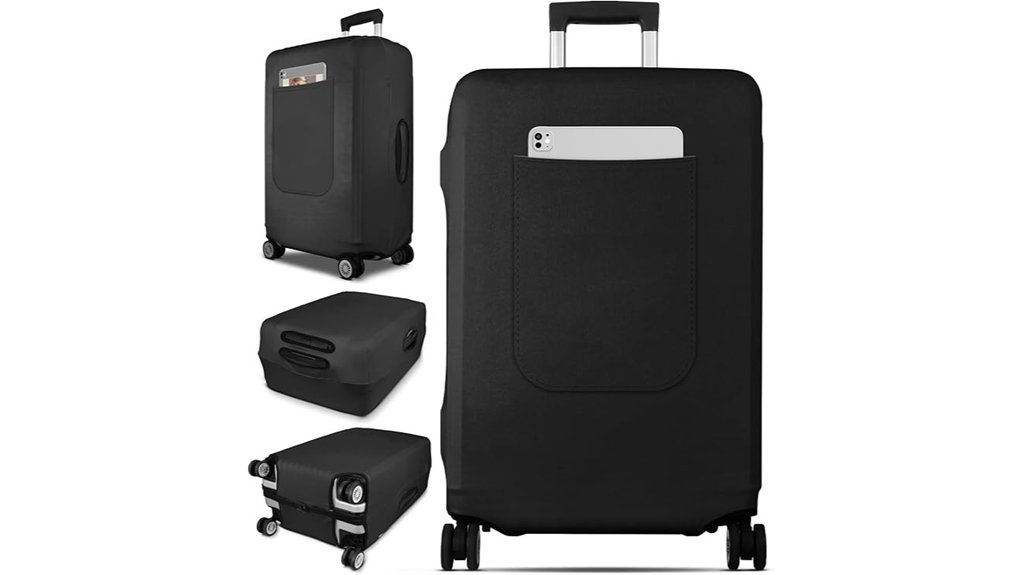 Top Luggage Covers (Protective Cases) for Travel Safety 2 slohif black tsa cover