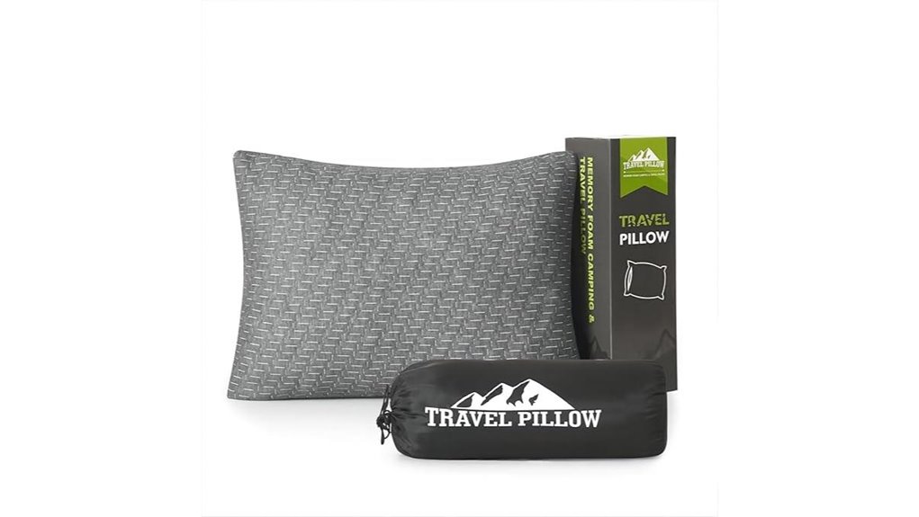 Say Goodbye to Flat Nights: Foam Camping Pillow (No Puncture) 12 small breathable travel pillow