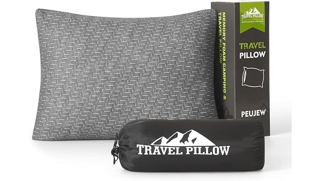 Say Goodbye to Flat Nights: Foam Camping Pillow (No Puncture) 3 small compressible memory pillow