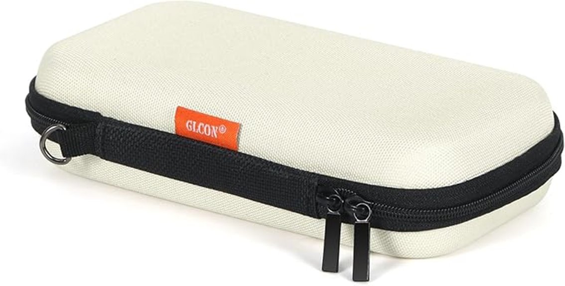 Best Organizer Cases for Plugs and Dongles (No Lost Adapters) 6 small off white travel organizer