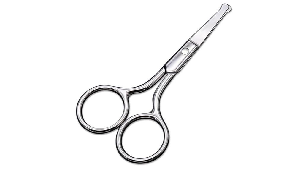 TSA‑Friendly Scissors with Rounded Tips for Travel Grooming 3 small precise round tip scissors