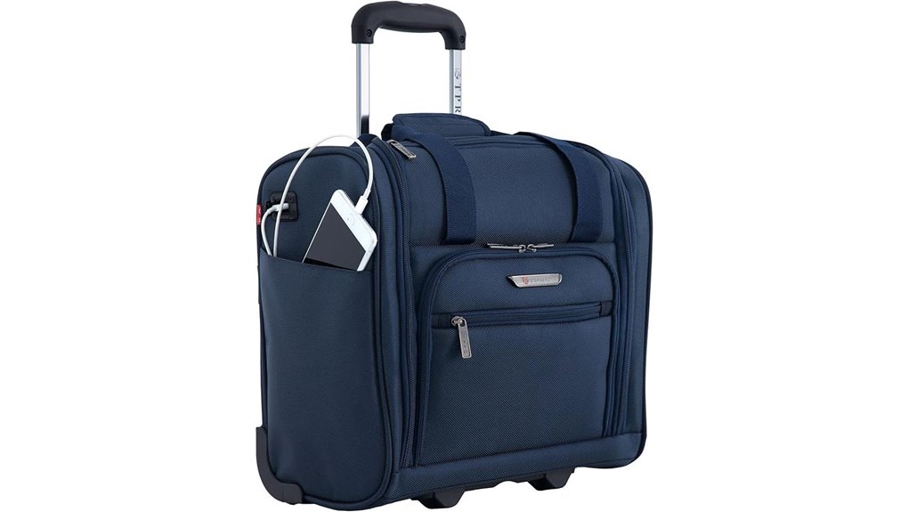Underseat Bags with Easy-Grab Top Handles That Make Aisle Travel a Breeze 11 smart navy 15 in underseat