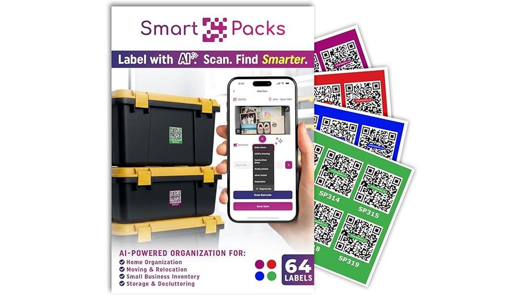 Best Packing Cube Labels and Tags That Make Finding Items Quick 7 smartpacks color coded qr stickers