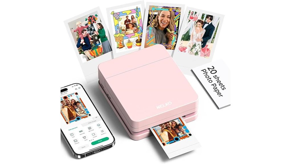 smartphone mini color printer