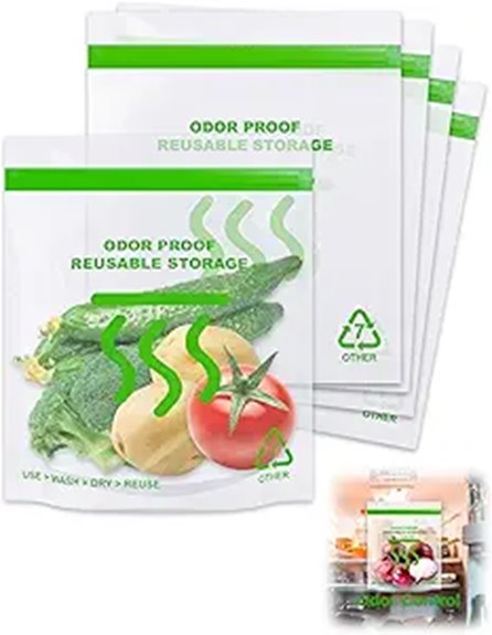 Odor-Proof Food Storage Bags for Travel That Keep Smell Out 2 smell proof food freezer pack