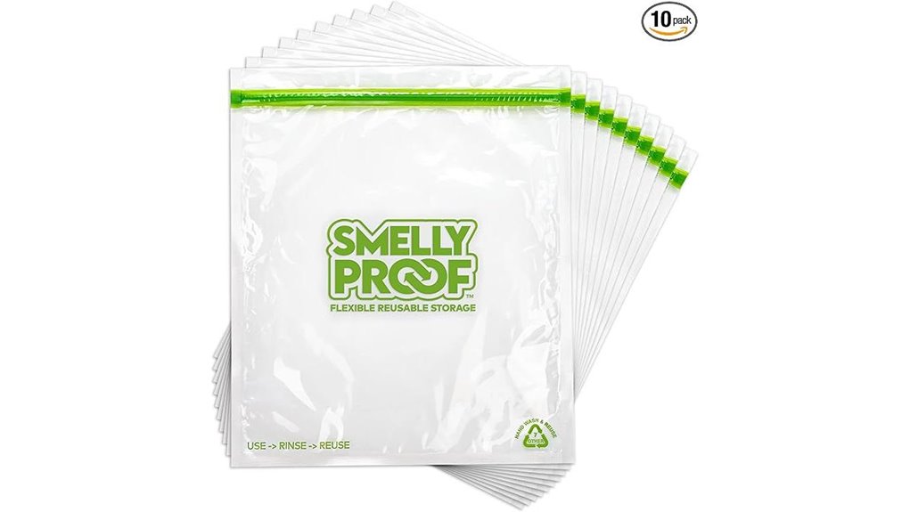 smell proof reusable food bags