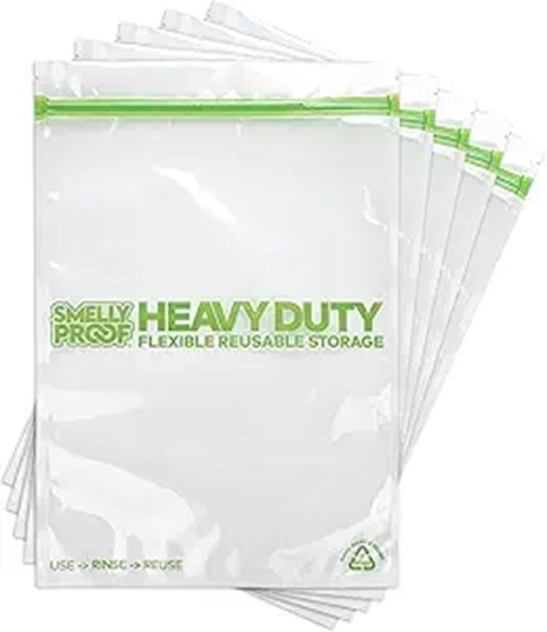Odor-Proof Food Storage Bags for Travel That Keep Smell Out 1 smell proof reusable storage bags