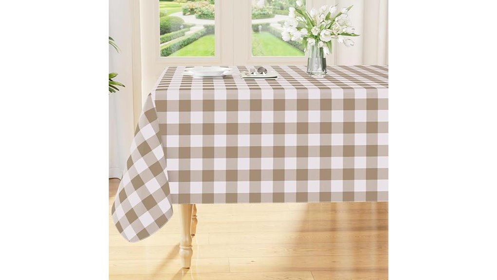 smiry waterproof vinyl tablecloth