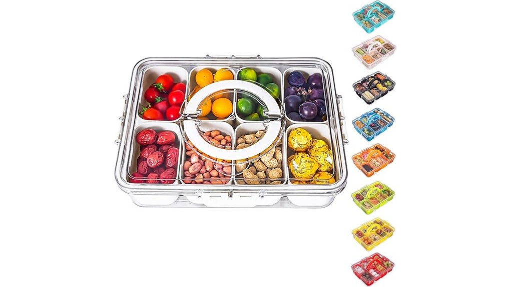 snackle divided charcuterie tray