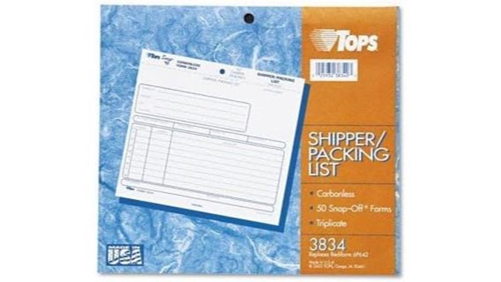 snap off carbonless three part fifty