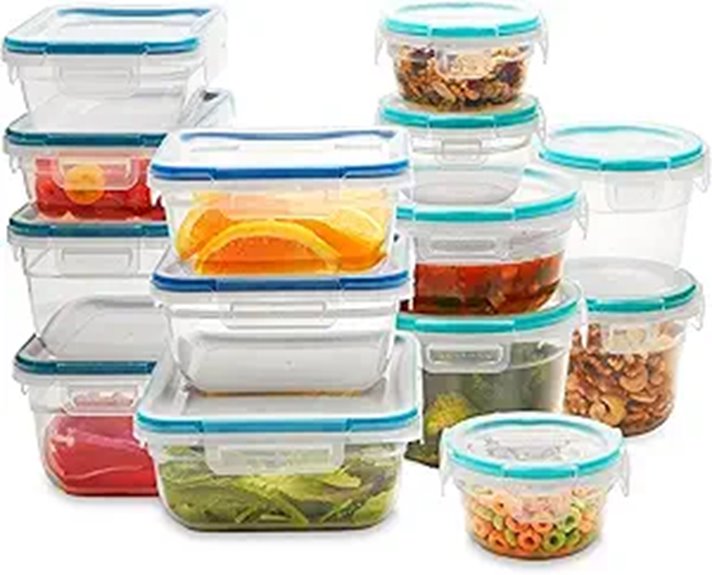 Travel-Friendly Food Storage Containers With Snap Lids 12 snapware airtight 14 pack containers