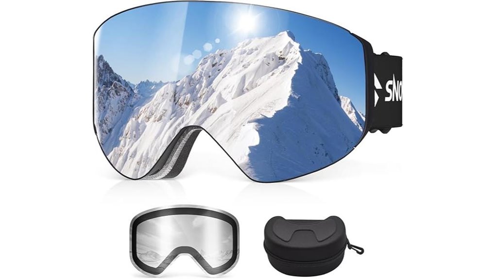 Top Ski Goggles with Interchangeable Lenses for Crystal Clarity 1 snowboard antifog uv400 goggles