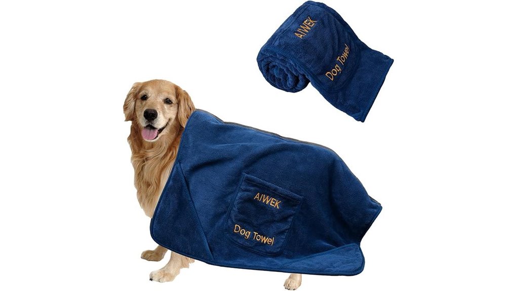 Lint‑Free Pet Towels that Keep Your Pet Quick‑Dry On The Go 15 soft blue dog towel