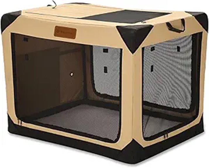 Packable Pet Crates for Travel (Soft‑Sided) Who Travelers Love 9 soft collapsible 36 inch crate