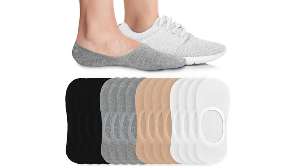No-Show Socks That Don’t Slip (Travel Packs) SlipFree While You Go 15 soft low cut non slip socks
