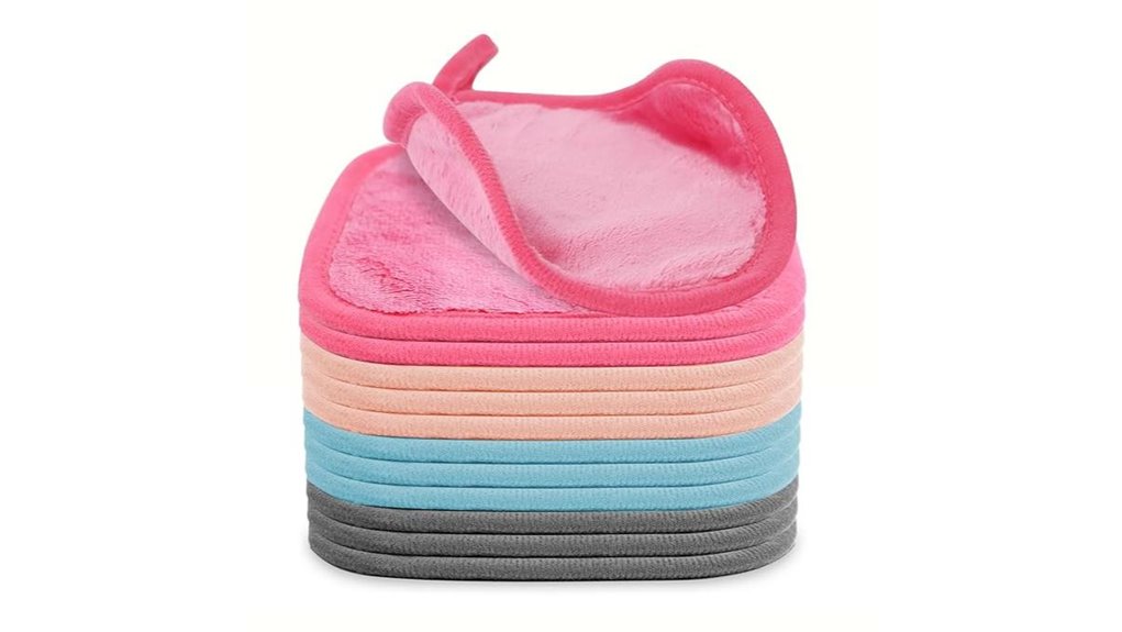 Reusable Makeup Remover Pads (Set) That Keep Skin Spotless 7 soft multicolor microfiber removers