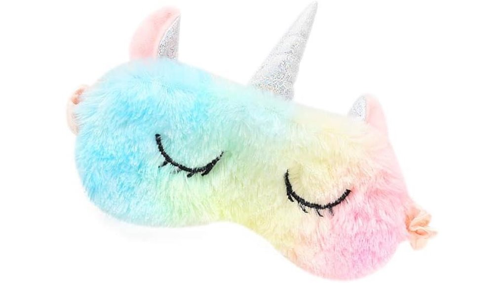 Soft, Adjustable Kids Sleep Masks for Flights Parents Need 9 soft plush animal mask