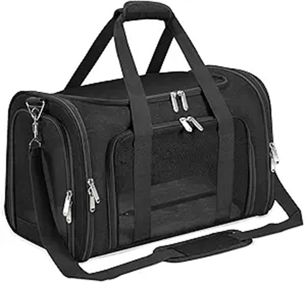 soft sided collapsible pet carrier