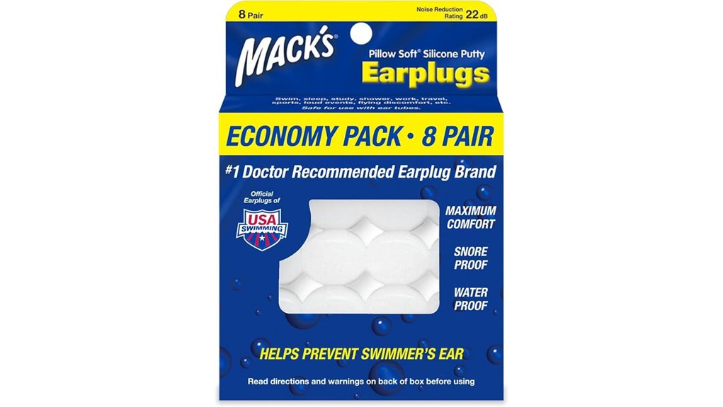 soft silicone earplugs pack