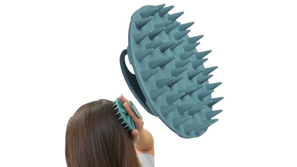 soft silicone scalp massager