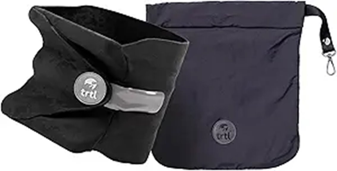 Travel Neck Pillows That Fit Tight Middle Seats and Elbows 2 soft washable ergonomic pillow