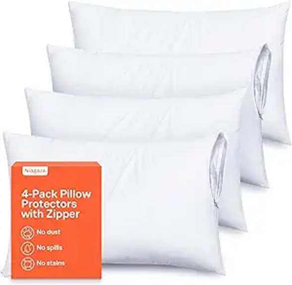 Best Pillow Protectors (Zip) for Spotless, Airy Sleep 1 soft zippered pillow covers