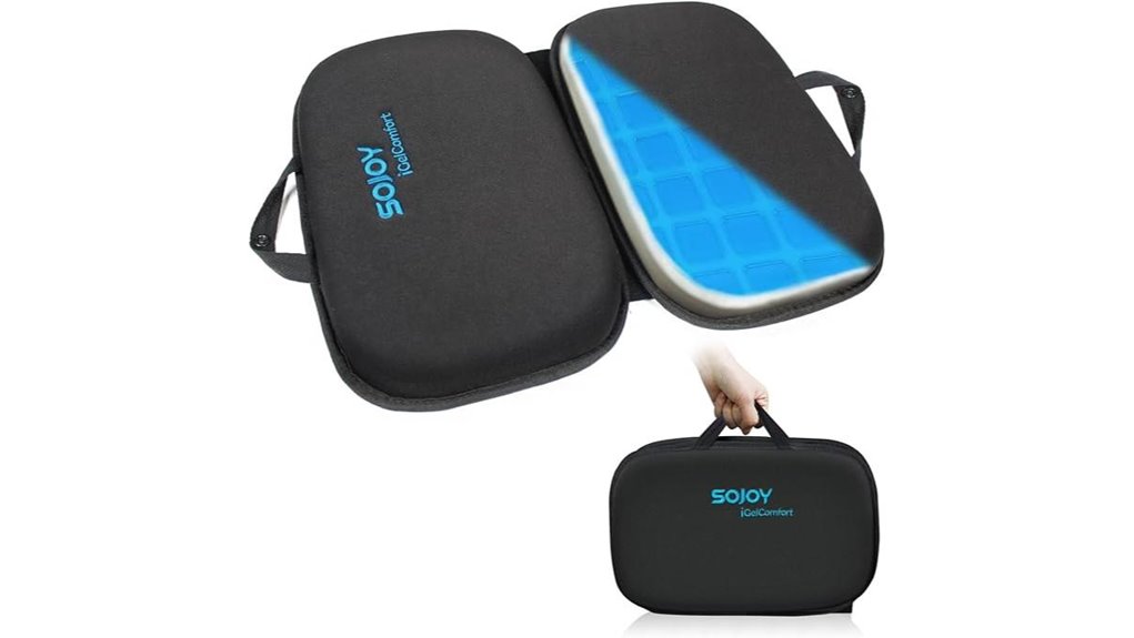 Best Seat Cushions for Long Train Rides (Thin Support) 5 sojoy 3 in 1 gel cushion