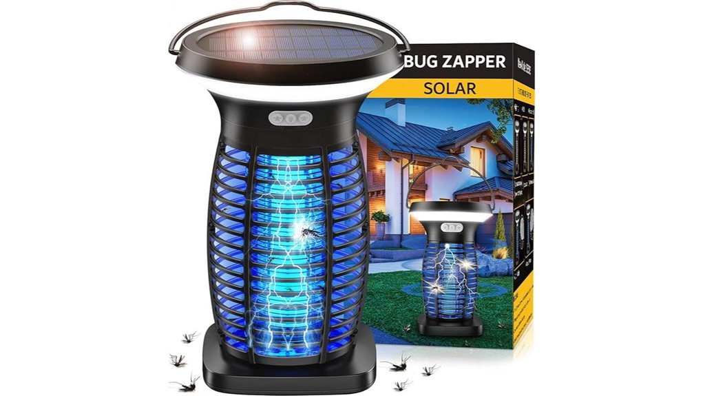 Best Bug Zapper Lantern (Rechargeable) to Keep Pests Away 6 solar waterproof portable zapper