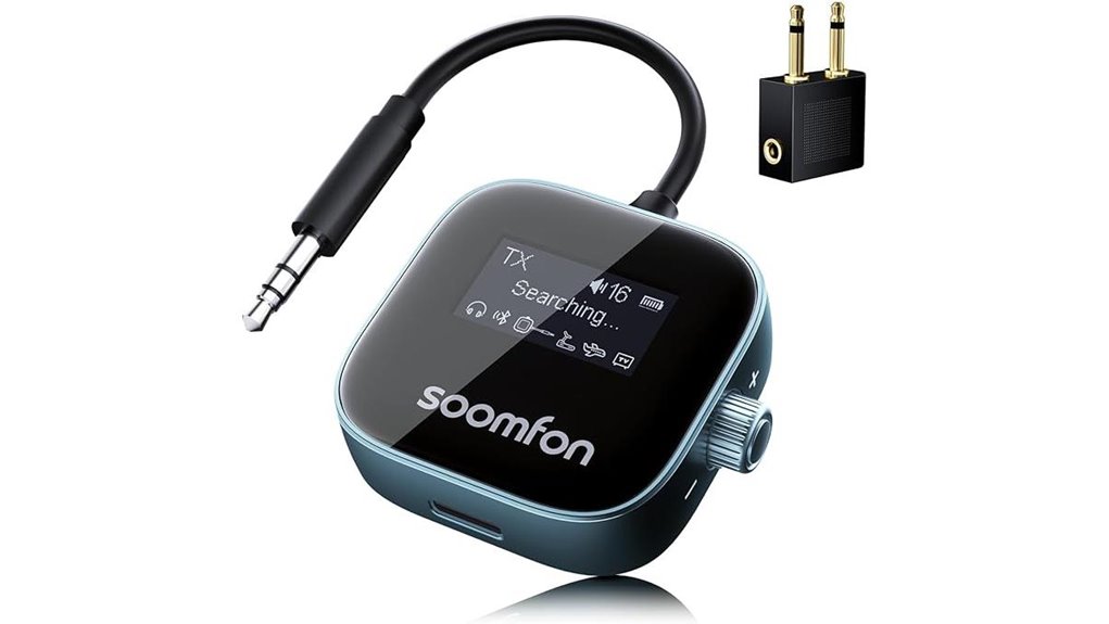Top Airplane Bluetooth Adapters for Wired Seat Screens 13 soomfon bluetooth airplane adapter