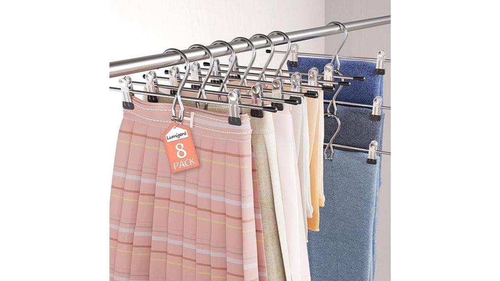 space saving pants skirt hangers