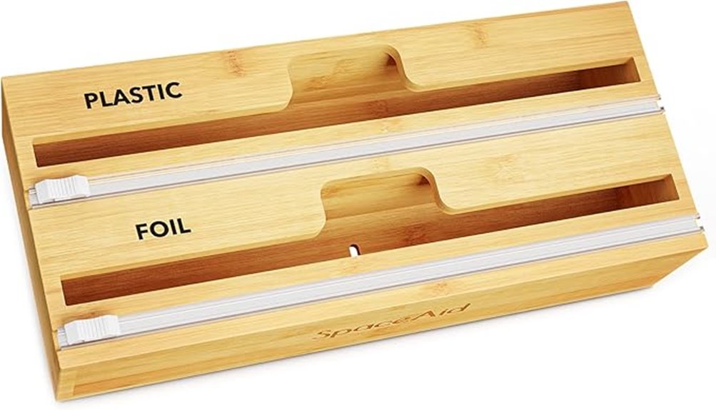 Best Foil Dispensers With Cutter That Save Time and Cut Waste 10 spaceaid 12 inch double slot organizer