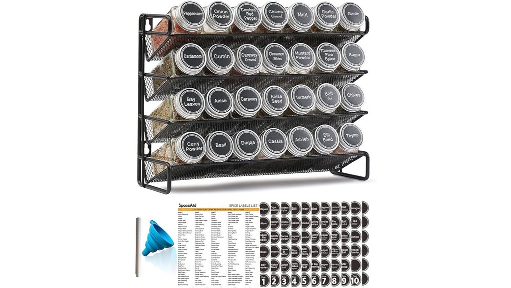 spaceaid 28 jar spice organizer