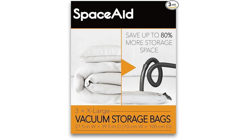 Simple Compression Bags That Keep Bulky Clothes Neat 3 spaceaid x large vacuum bags