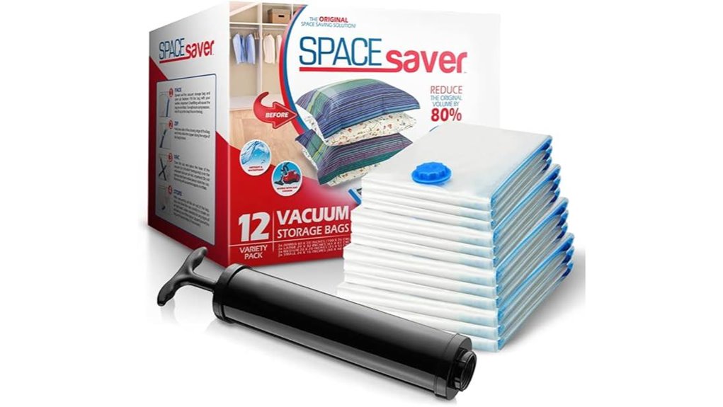 Best Travel Vacuum Bags With Manual Pumps for Bulky Clothes 8 spacesaver vacuum comforter storage