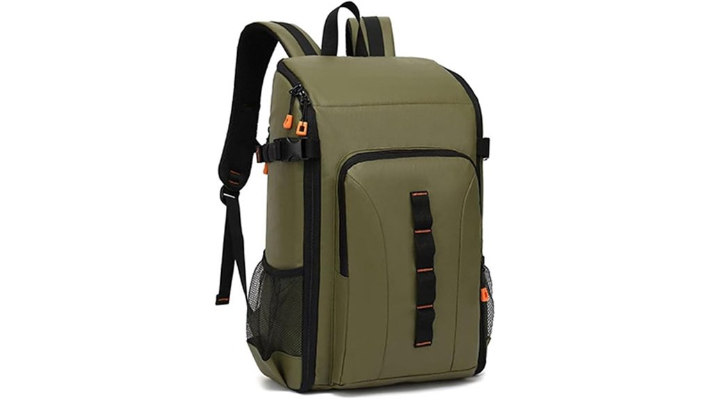 spacious waterproof 5 compartment pack