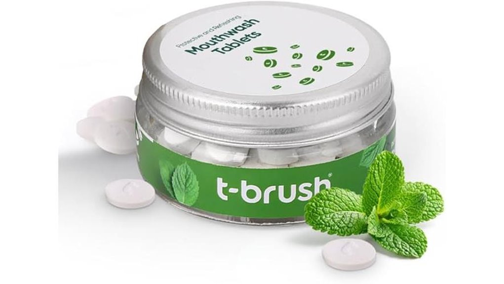 Top Travel-Ready Mouthwash Concentrate Tablets Bulky-Free 13 spearmint fluoride free mouthwash