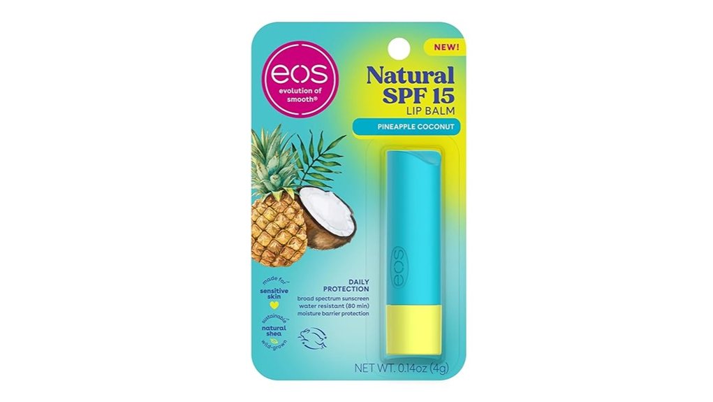 Best SPF Lip Balms for Travel (No White Residue) 8 spf 15 pineapple coconut balm