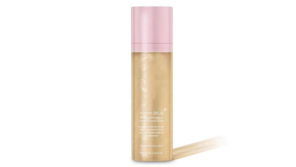 SPF Face Mists For Travel: Keep Makeup Fresh All Day Long 15 spf 50 shimmering hydrating mist