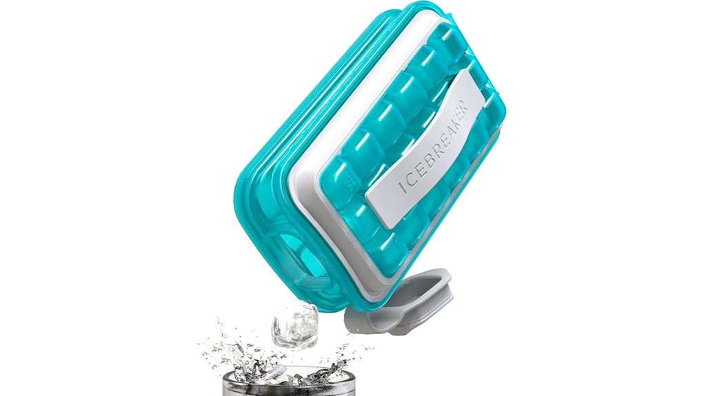 Leakproof ice cube trays that keep apartments dry on the go 1 spill proof lid ice tray