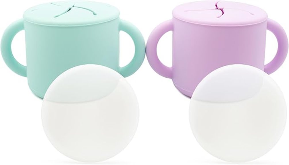 spill proof silicone snack containers