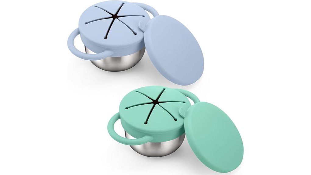 Travel Snack Containers for Kids Spill‑Resistant Lids Love It 9 spill proof stainless toddler cups