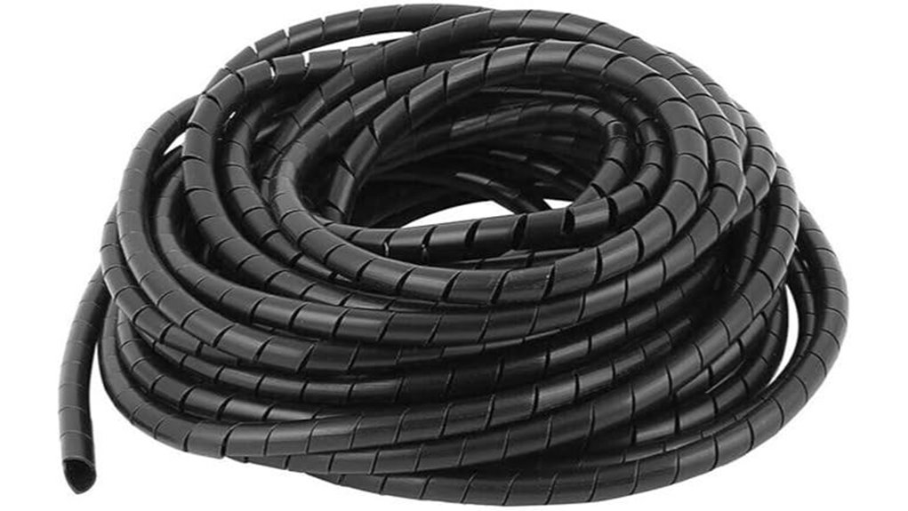 Top Cable Management Sleeves for Tech Organizers to Keep Neat 12 spiral 20 foot wire cover