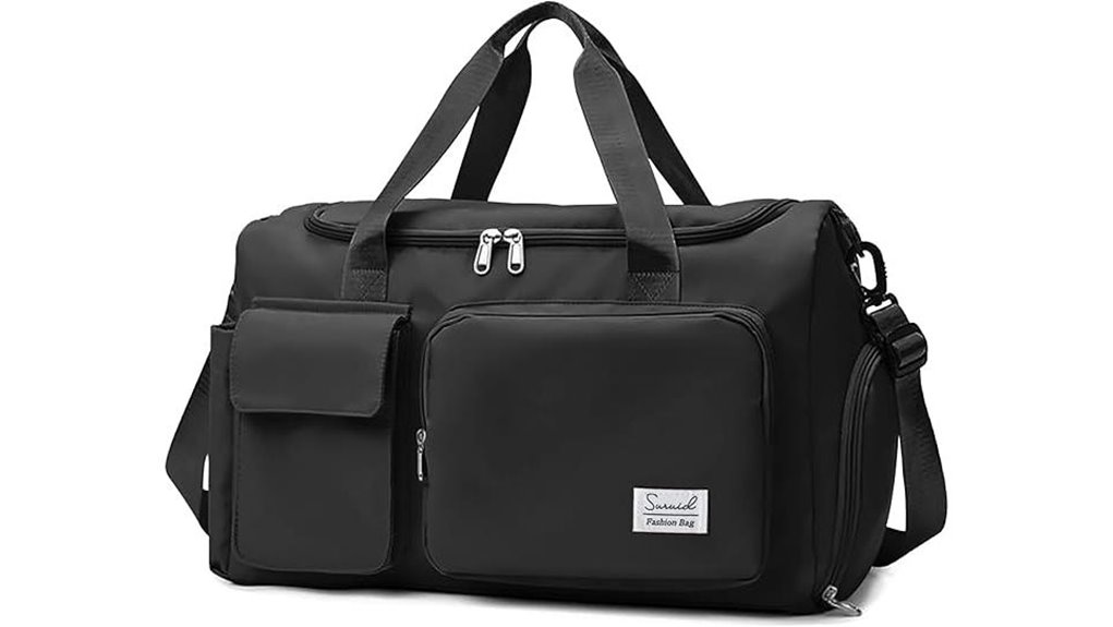 sports duffel with compartments