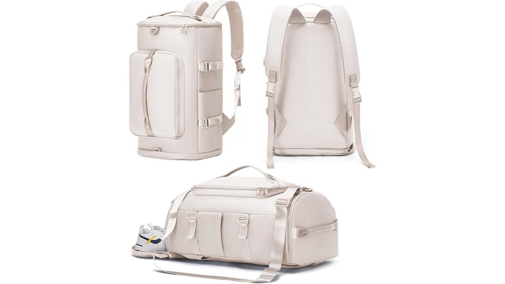 sports duffle bag wet