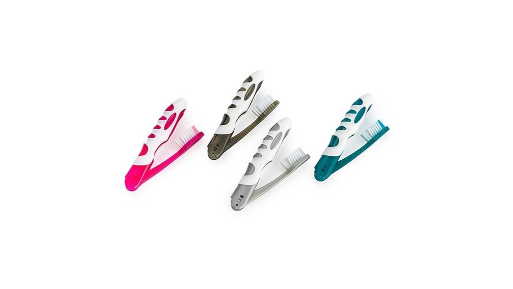 Travel Toothbrushes: Folding vs Full-Handle Showdown 10 sprayco foldable microban 4 pack